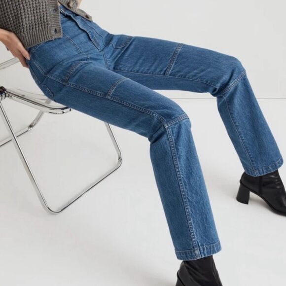 Madewell Denim - Madewell The '90s Straight Utility Jean in Fenwood Wash Size 29